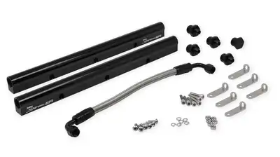 Holley Fuel Rail Kit with Holley Sniper EFI logo for GM LS3/L92 Sniper fabricated intake manifolds