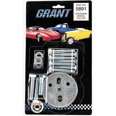 Grant Steering Wheel Puller; Chrome w/Grant Logo;