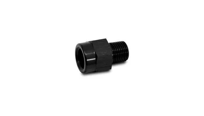 Npt to Bsp Adapter Fitting; Female to Male; 0.125 In. Npt; 0.125 In. Bsp; 6061 Aluminum; Black Anodized; product image