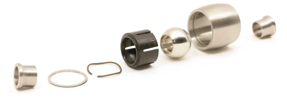 Ridetech 90002900 Weld-on R-Joint XL.Â  Includes spacers to create 9/16 I.D. and 2-5/8 width. product image