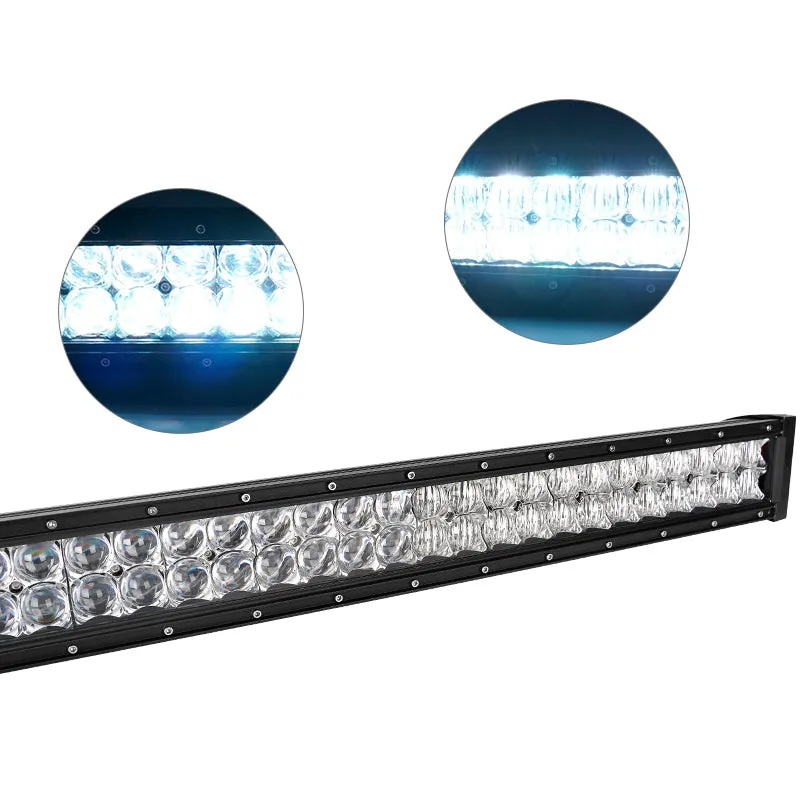 "52"" Rgbw Dual Row LED Light Bar & 2 RGB Pods & All Brackets For 2007-2018 Jeep Wrangler Jk" product image