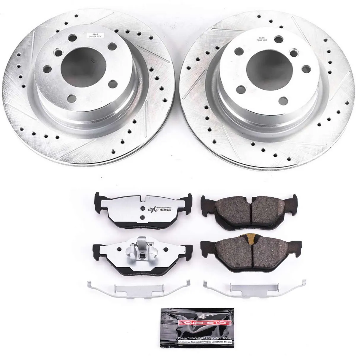 Z26 Street Warrior Upgrade Kit: Drilled/Slotted Rotors; Carbon-Fiber Ceramic Pads W/Hardware; Pad Sensors product image