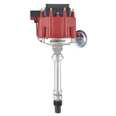 Proform HEI Distributor Racing Type w/Vac-Adv Red Cap Polished For Chevy V8 Engines Proform