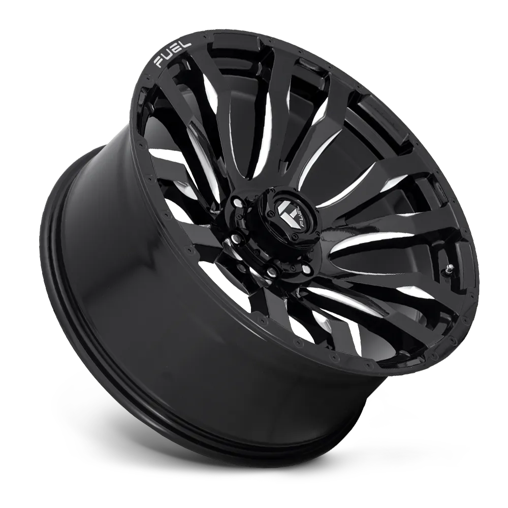 Fuel Off-Road Aluminum Wheels 18X9 Blitz D673 5 On 127 Gloss Black Milled 71.5 Bore 1 Offset Multi Spoke Fuel Off Road Wheels