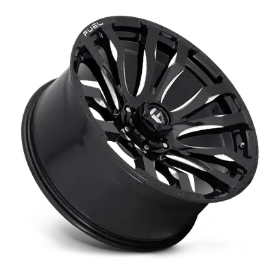 Fuel Off-Road Aluminum Wheels 18X9 Blitz D673 5 On 127 Gloss Black Milled 71.5 Bore 1 Offset Multi Spoke Fuel Off Road Wheels