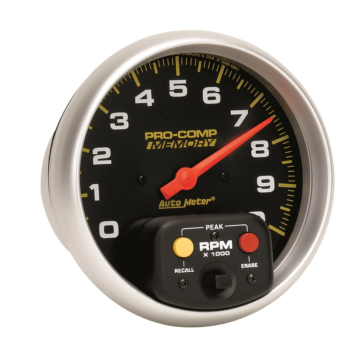 Tachometer; 5in.; 0-10;000 Rpm; In-Dash W/Peak Memory; Pro-Comp product image