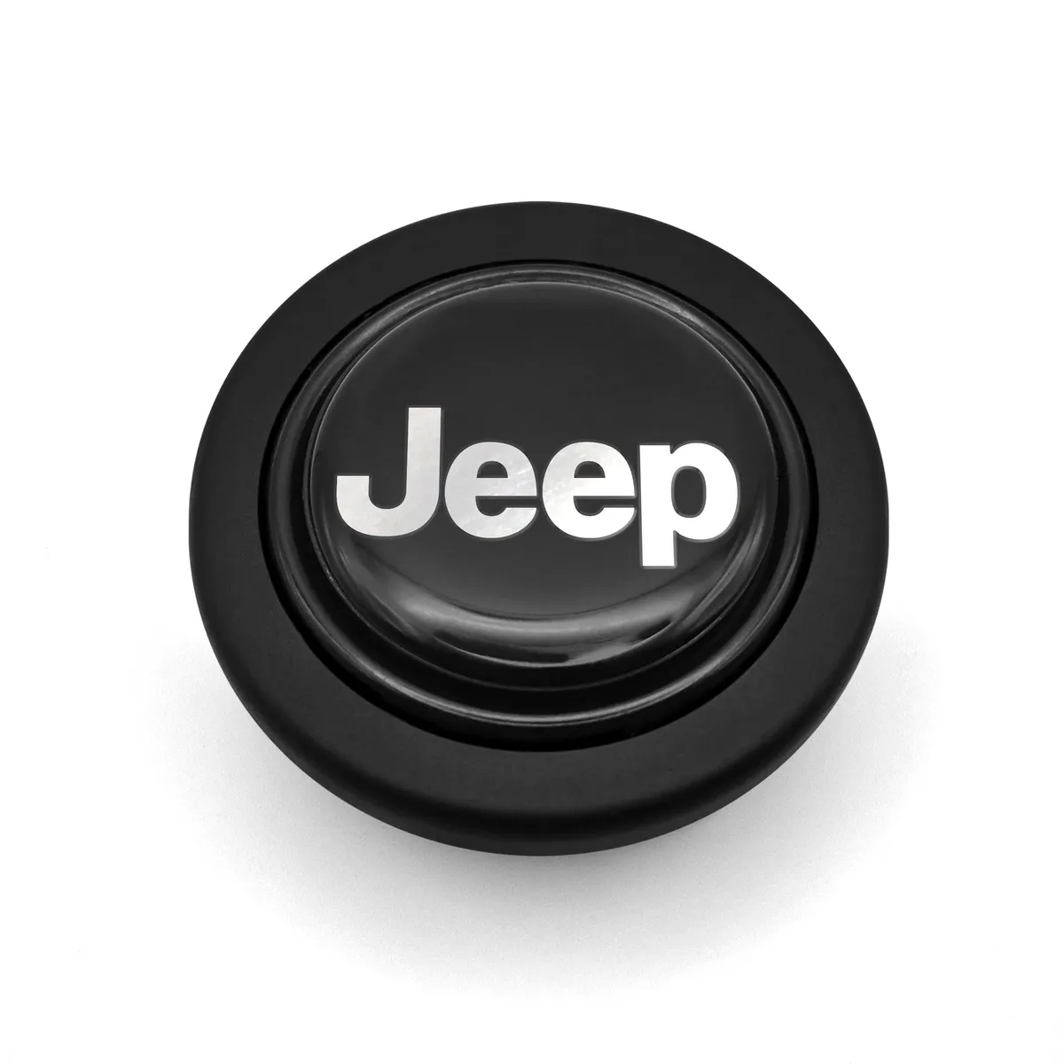 Grant Mopar Licensed Horn Button; Black Plastic; Jeep; Signature Wheels;