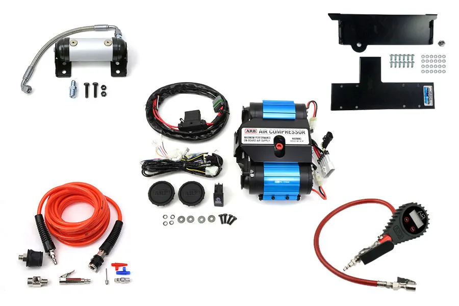 ARB ARB Twin Air Compressor, Compressor Mount, Tire Pump and ARB Manifold Package - JL 4dr