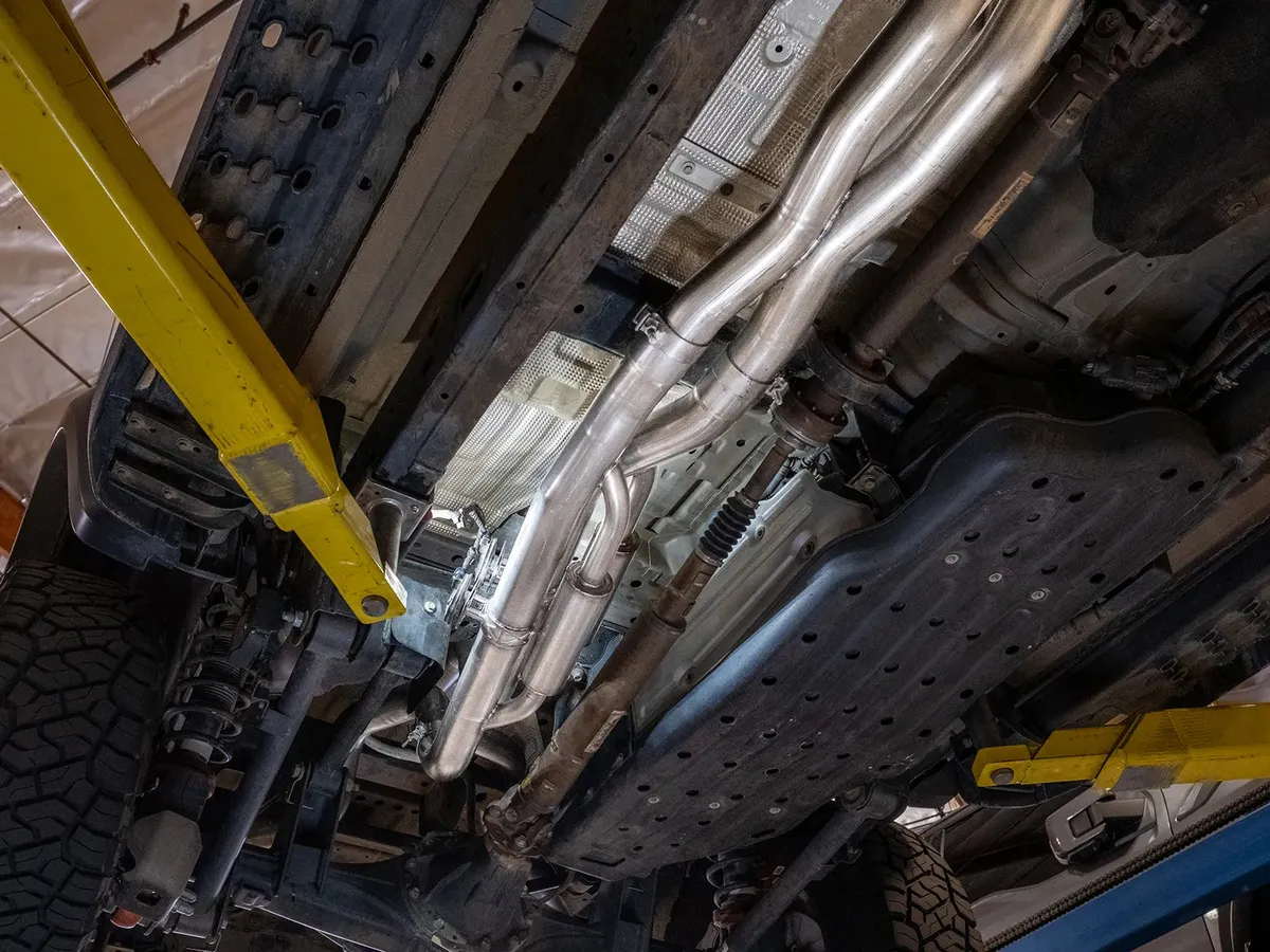 AFE Power Vulcan Series 3 IN 304 Stainless Steel Cat-Back Exhaust System w/ Black Tips Ford Ranger Raptor 24-26 V6-3.0L (tt) 49-33152-B 49-33152-B product image