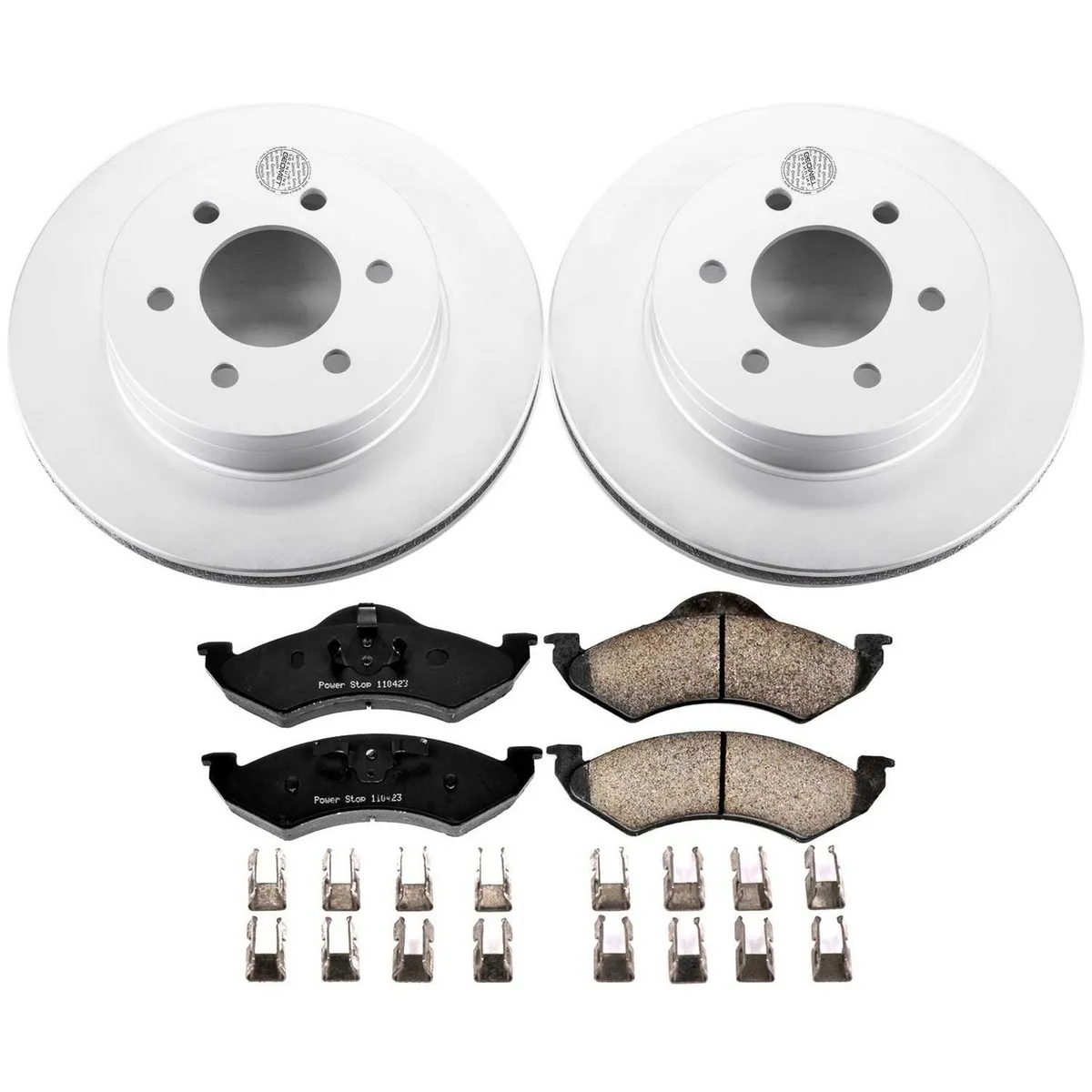 Z17 Geomet Coated Rotor Kit: Genuine Geomet Fully Coated Rotors; Ceramic Pads W/Hardware product image
