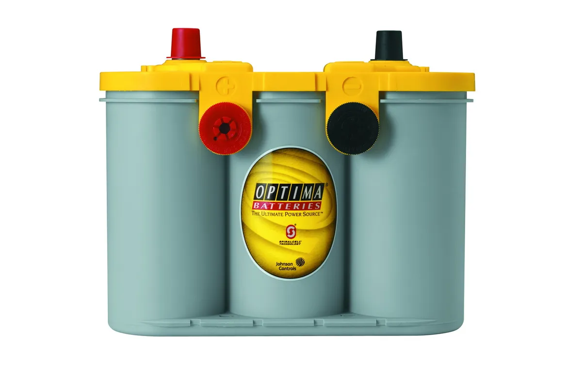 YellowTop® Deep Cycle Battery; UNBOXED; Group D34/78; Cold Crank Amps 750; Crank Amps 870; Res. Capacity 120; Ampere Hour 55; Top Terminal; L-10 in.; W-6 7/8 in.; H-7 13/16 in.; product image