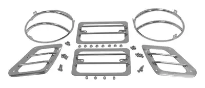 Crown Automotive Jeep Replacement RT Off-Road - Stainless Stainless Euro Guards
