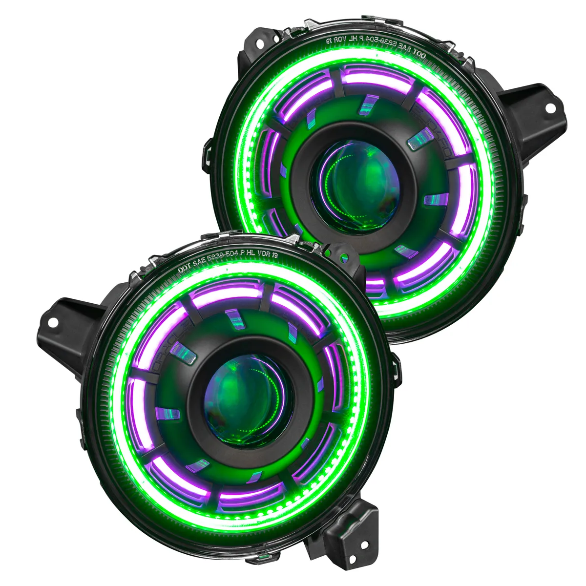 Oracle Oculus ColorSHIFT Bi-LED Projector Headlights for Jeep Wrangler JL/JT product image