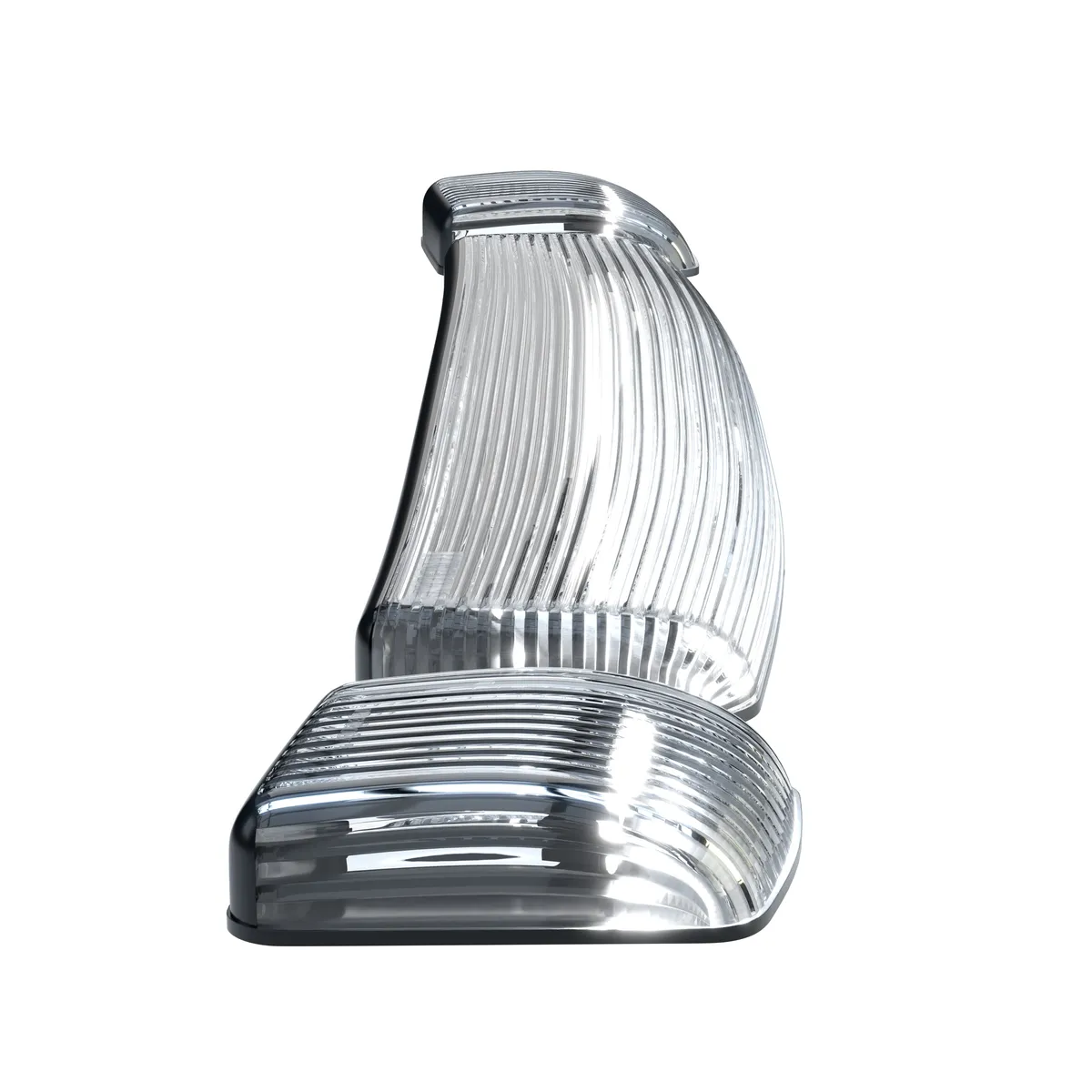 Gmc Chevy 15-19 3rd Gen Body Style Heavy-Duty 3-Piece Set Smoked Cab Roof Light Lens With 2-Way Forward Rear Facing White Ultra High-Power Leds - Plug-N-Play Installation Replaces OEM Installed Cab Roof Lights product image