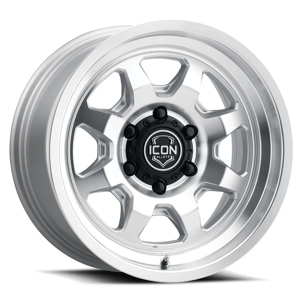Icon Alloys Nuevo Silver Machined 17 x 8.5 / 5 x 5 / 6mm / 4.5in bs product image
