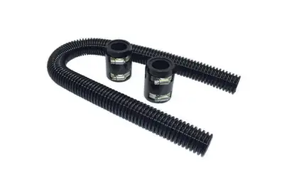 Specialty Products Company / SPC Performance Radiator Hose Kit 36in w/Aluminum Caps Black