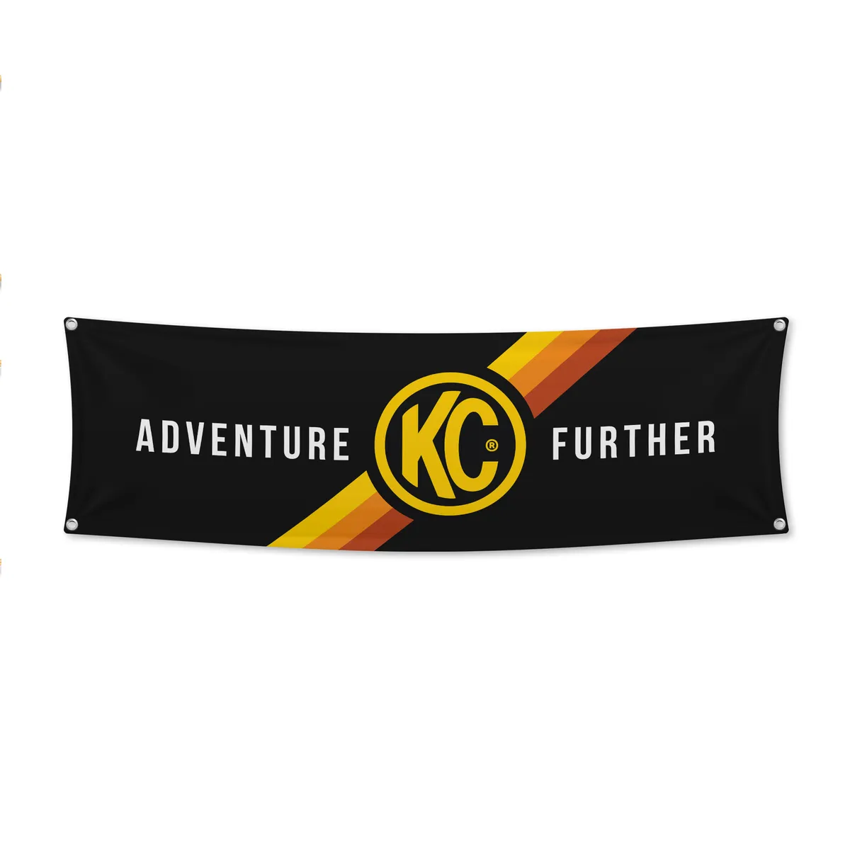 KC Hilites 17 inx60 in KC Banner - Adventure Further - Black / Yellow KC Logo product image