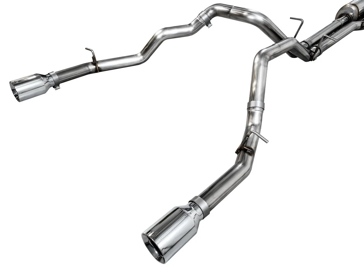 AWE 0FG Catback Exhaust for 2025 RAM 1500 3.0TT Standard and High Output - Chrome Silver Tips - 3015-32530 product image