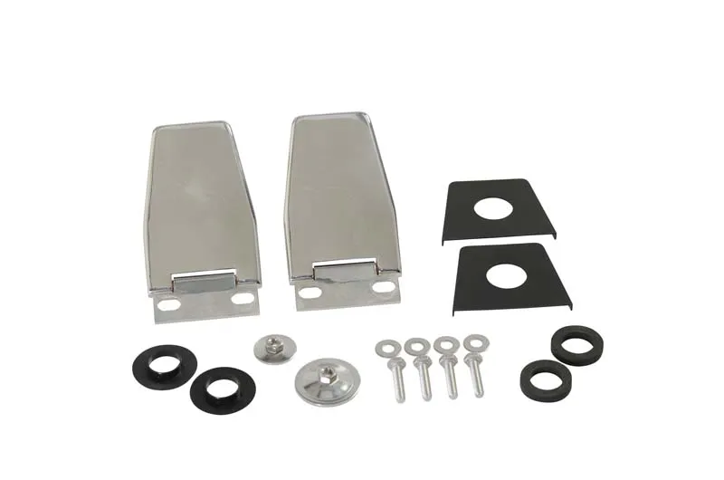 Jeep YJ/TJ Hardtop Liftgate Hinge Pair 87-06 Wrangler TJ/YJ Polished Silver Kentrol product image