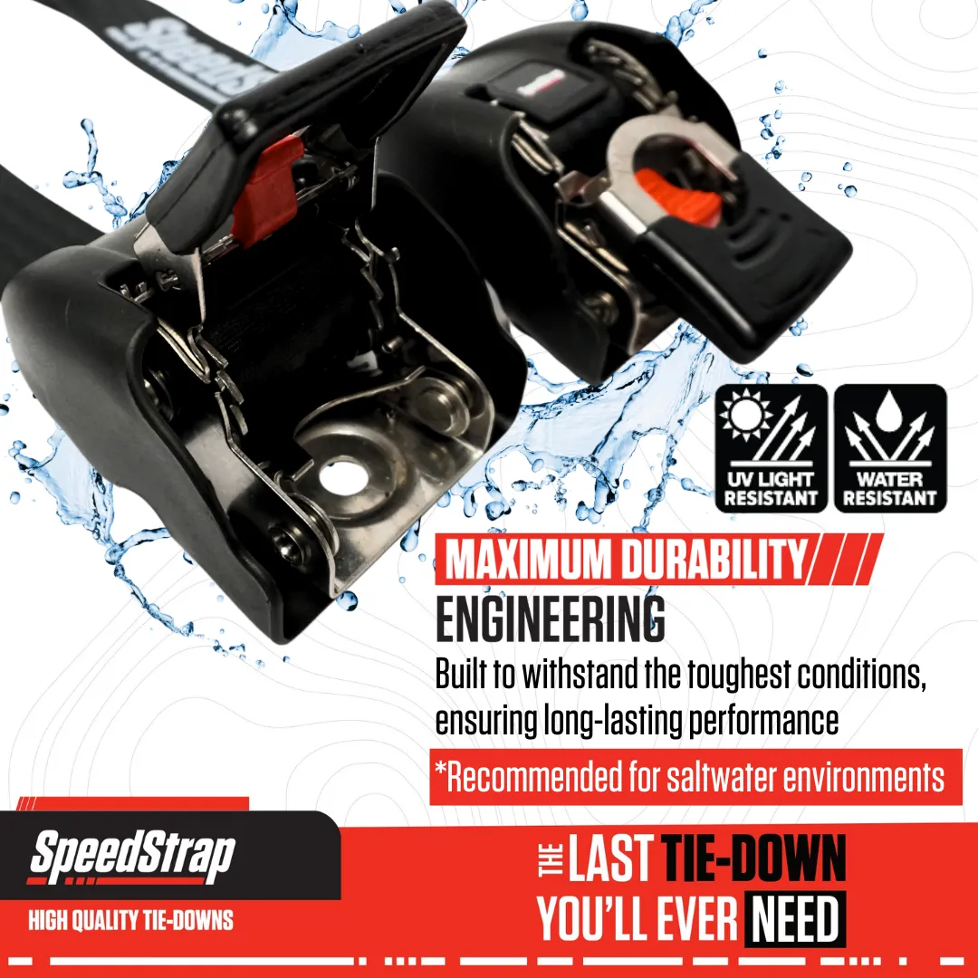 Speedstrap 2 x 43 Stainless Steel Retractable Marine Transom Tie-Down Straps with Snap S- 29401-Stainless product image