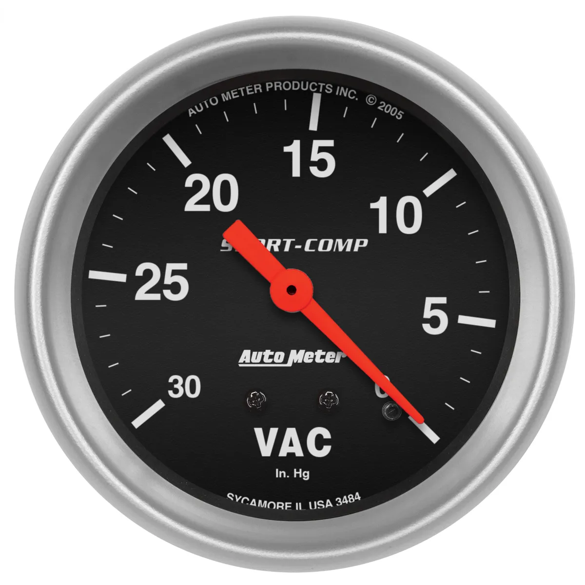 Gauge, Vacuum, 2 5/8", 30inHg, Mechanical, Sport-Comp product image