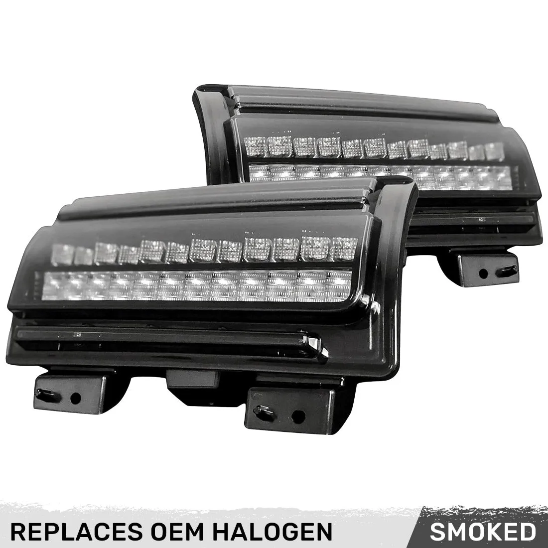 Jeep Wrangler JL 18-25 Ultra Bright White DRL Oled Amber Scanning Switchback Turn Signals Fender Lights (Replaces OEM Halogen) - Multiple Lens product image