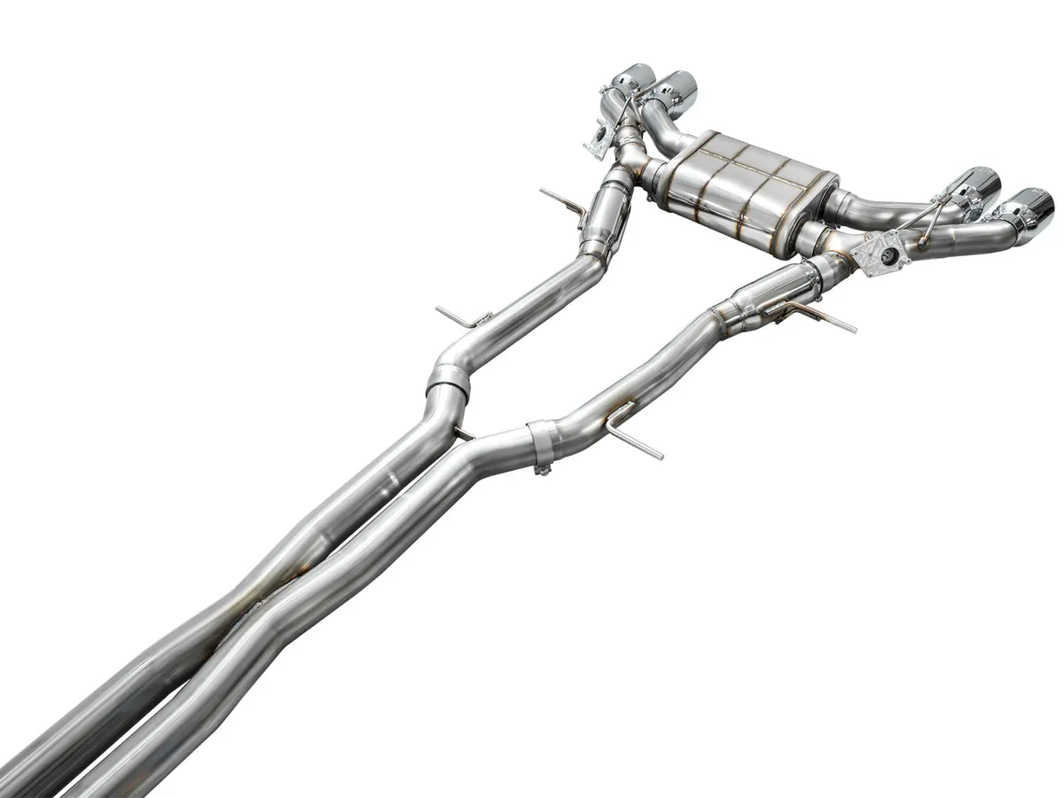 AWE SwitchPath Exhaust for Cadillac CT4-V Blackwing - Chrome Silver Tips - 3025-42436 product image