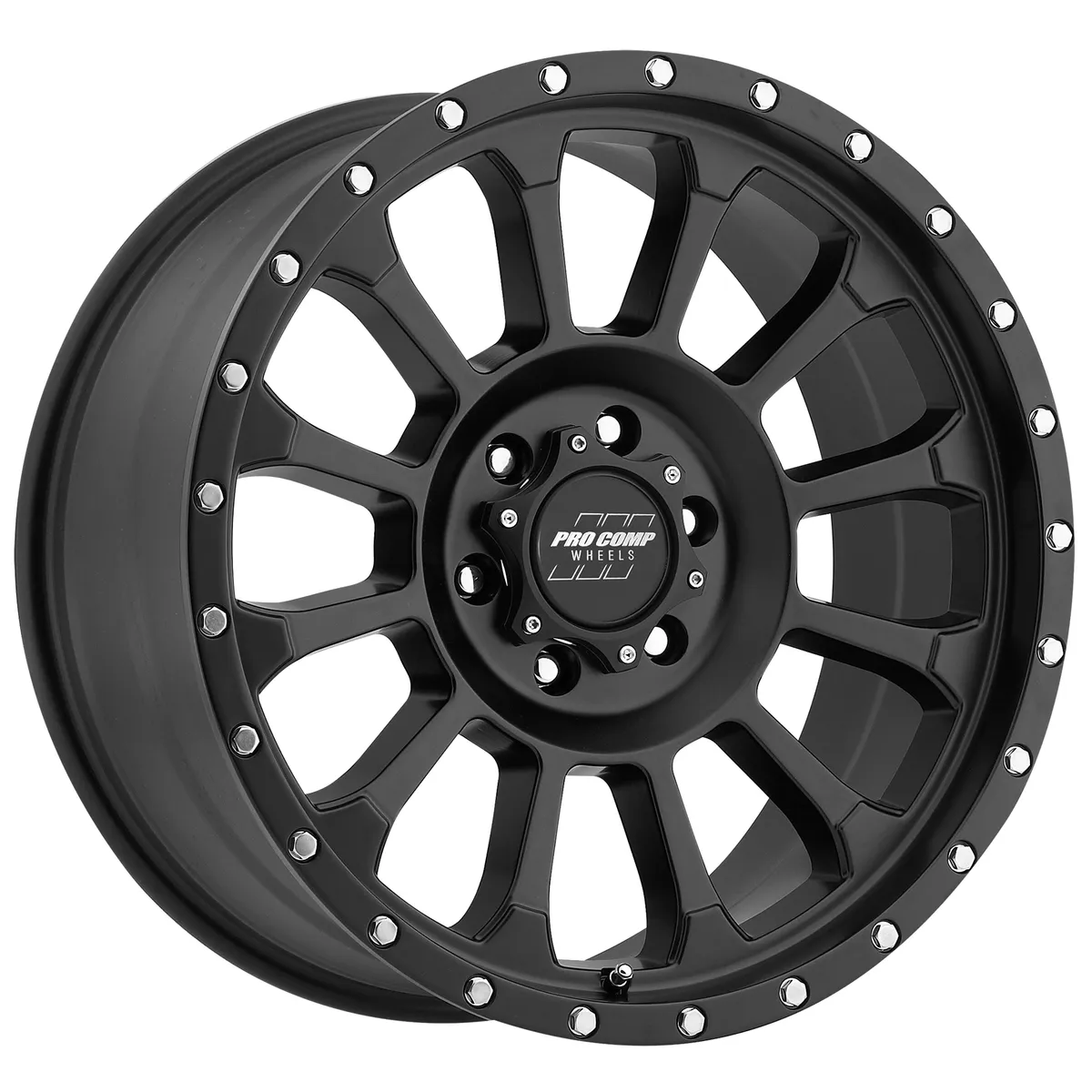 Pro Comp Pro Comp 5034-78536 Rockwell Satin Black 17x8.5 6x135 4.75BS Offset 0mm Cap P/N 503442500