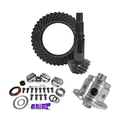 Yukon Gear and Axle 11.25 Inch Dana 80 4.56 Rear Ring & Pinion, Install Kit, 35 Spline Posi, 4.125 Inch Brg USA Standard