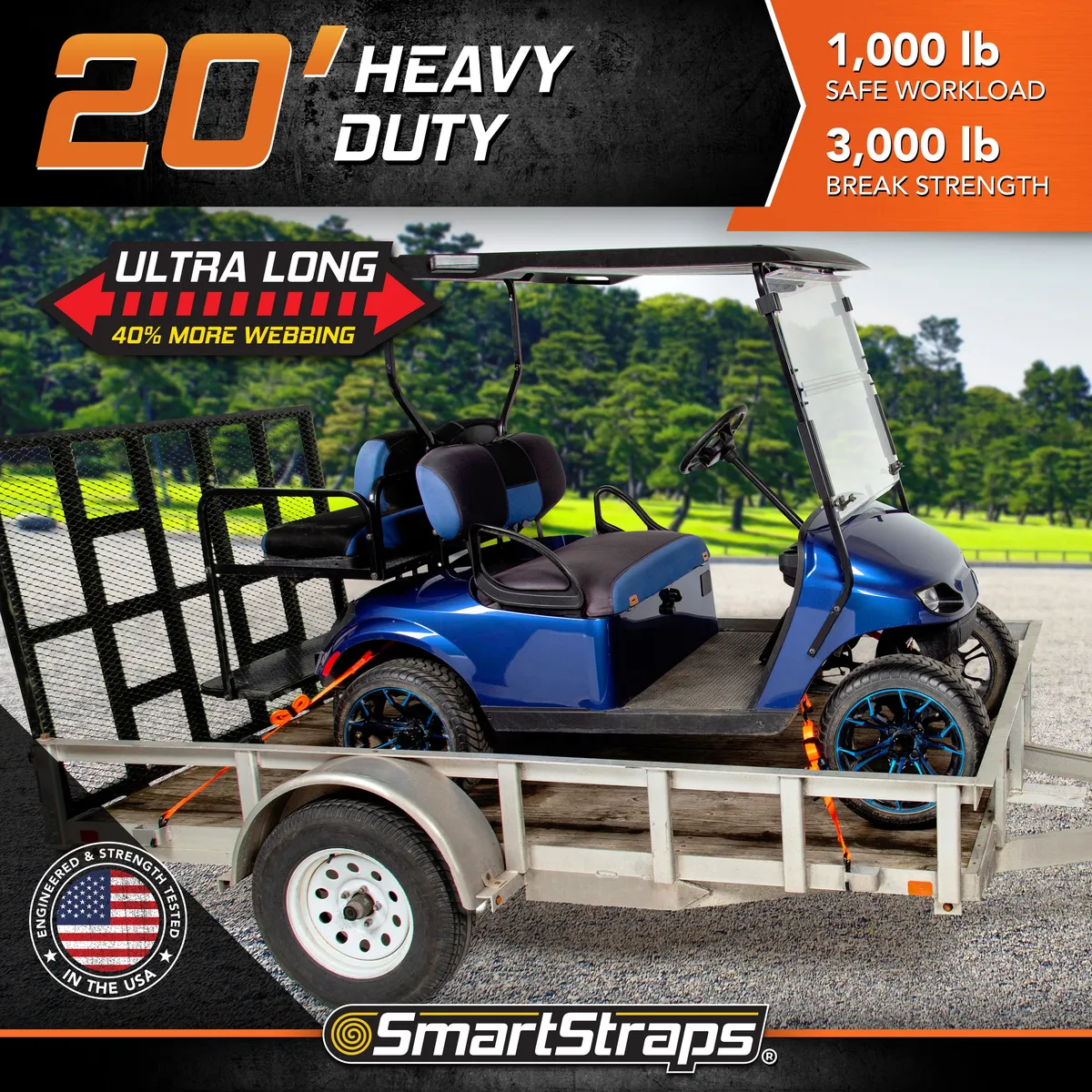 14ft 3000lb Ratchetx Ratchet Tie Down 4 pk Orange product image