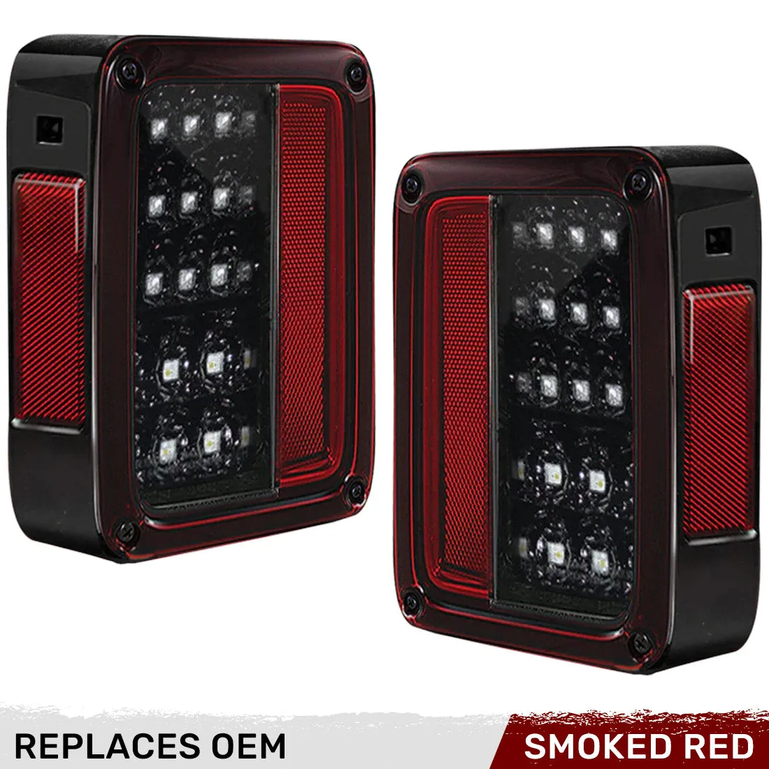 0718 JK Wrangler LED Taillightsred Lens Driver/Passenger product image