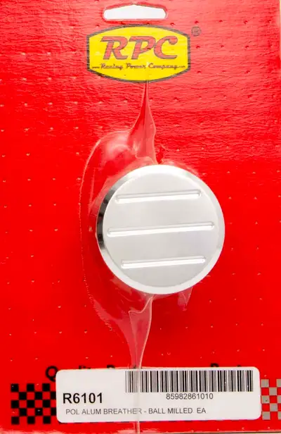 Racing Power Company Alum Ball Milled Push In Breather Polished