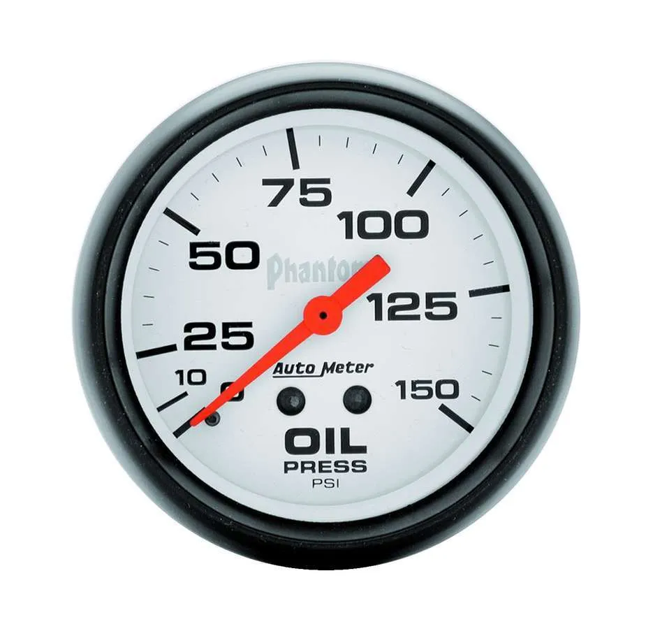 AutoMeter Gauge, Oil Pressure, 2 5/8", 150psi, Mechanical, Phantom