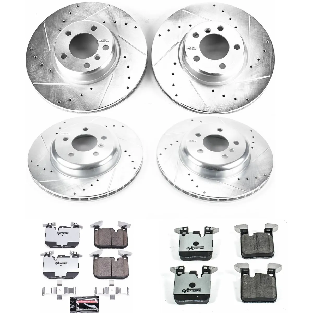 Z26 Street Warrior Upgrade Kit: Drilled/Slotted Rotors; Carbon-Fiber Ceramic Pads W/Hardware; Pad Sensors product image