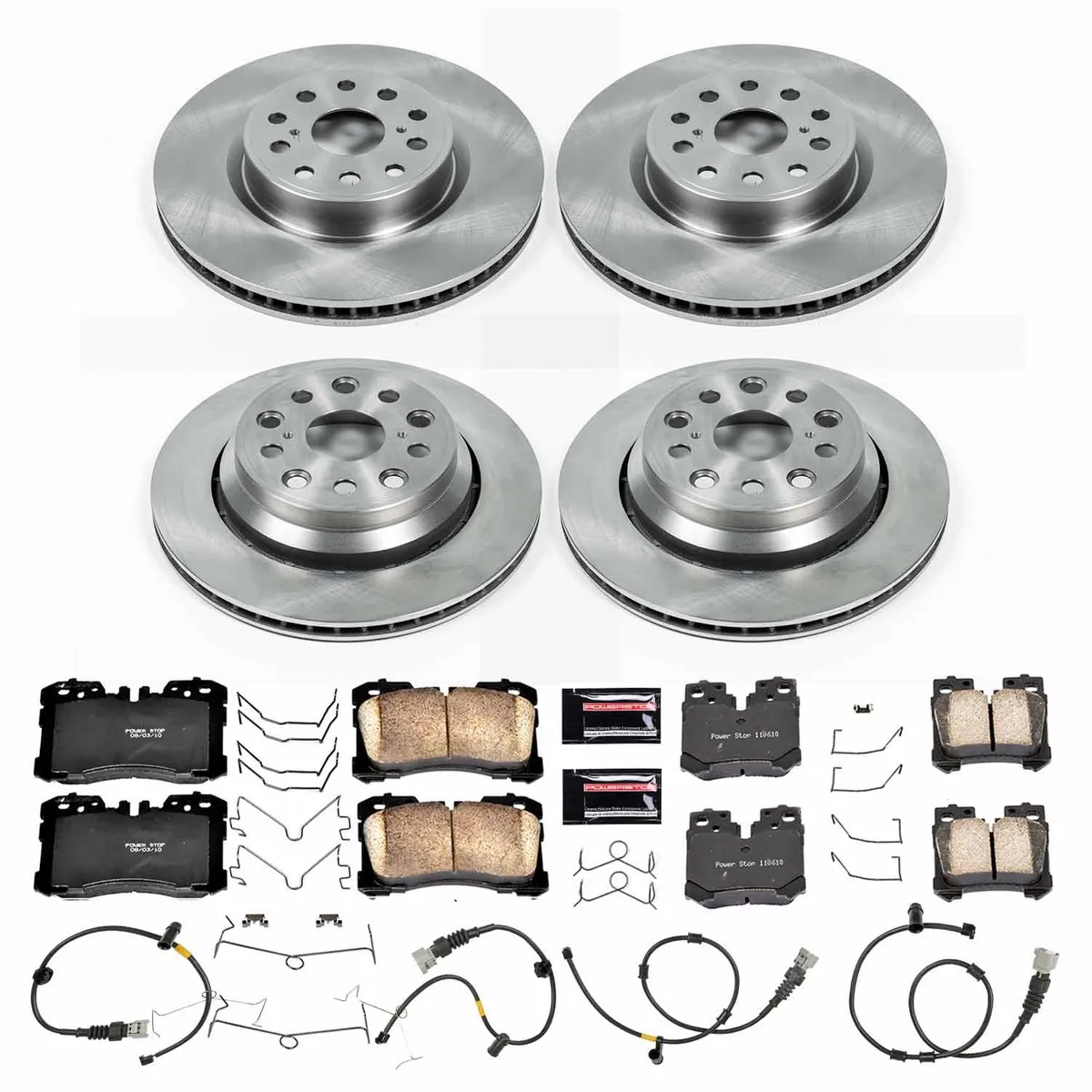 Z17 Direct Replacement Kit: Rotors; Ceramic Pads W/Hardware; Pad Sensors product image