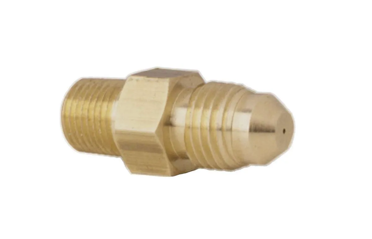 AutoMeter Autometer 3277 Fitting, Restrictor Adapter, -4an Male to 1/8 Npt (M), Steel, Fuel & Nitrous
