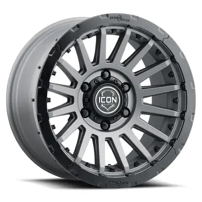 ICON Vehicle Dynamics Icon Alloys Recon Pro Charcoal W/ Black Ring 17 X 8.5 / 5 X 5 / 6mm