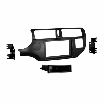 Metra Electronics Radio Installation Kit; ISO DIN Radio Provision; w/Pocket; Matte Black;