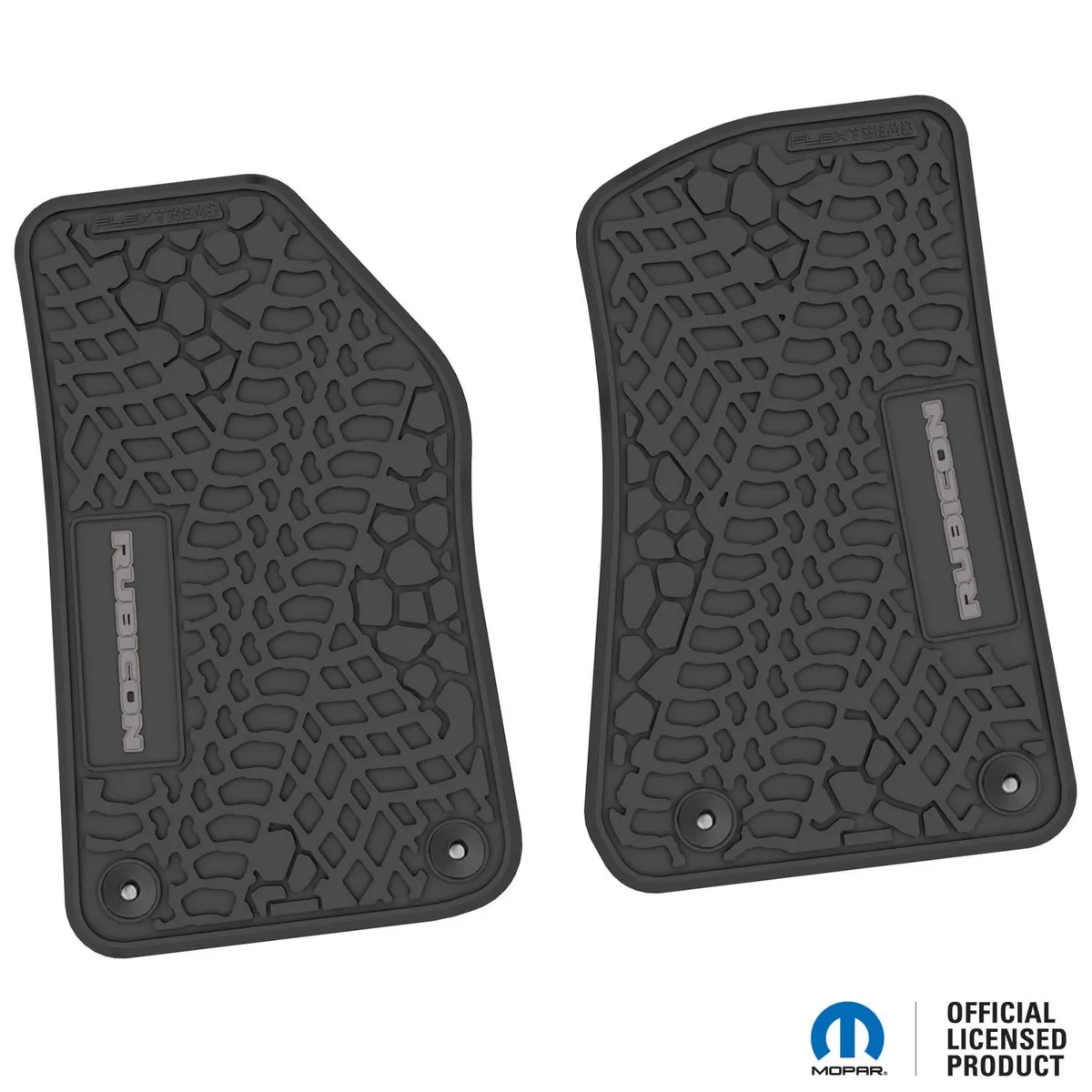 18-24 Jeep JL 2 Dr/Gladiator Front -Tire Tread/Scorched Earth Scene w/ Rubicon Insert - Black w/ Red Insert product image
