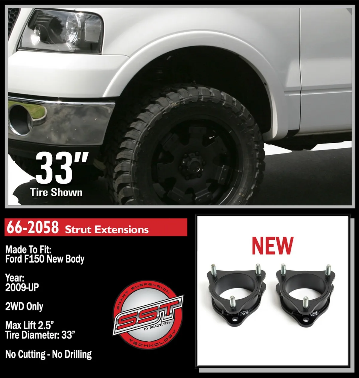 2.5" Front Leveling - Ford F-150, Mark LT 2004-2014 product image