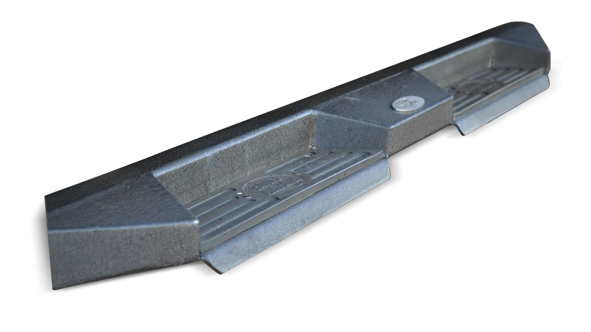 ECO-Series Rear Bumper; 1/8 in. Steel Plate; Textured Black; product image