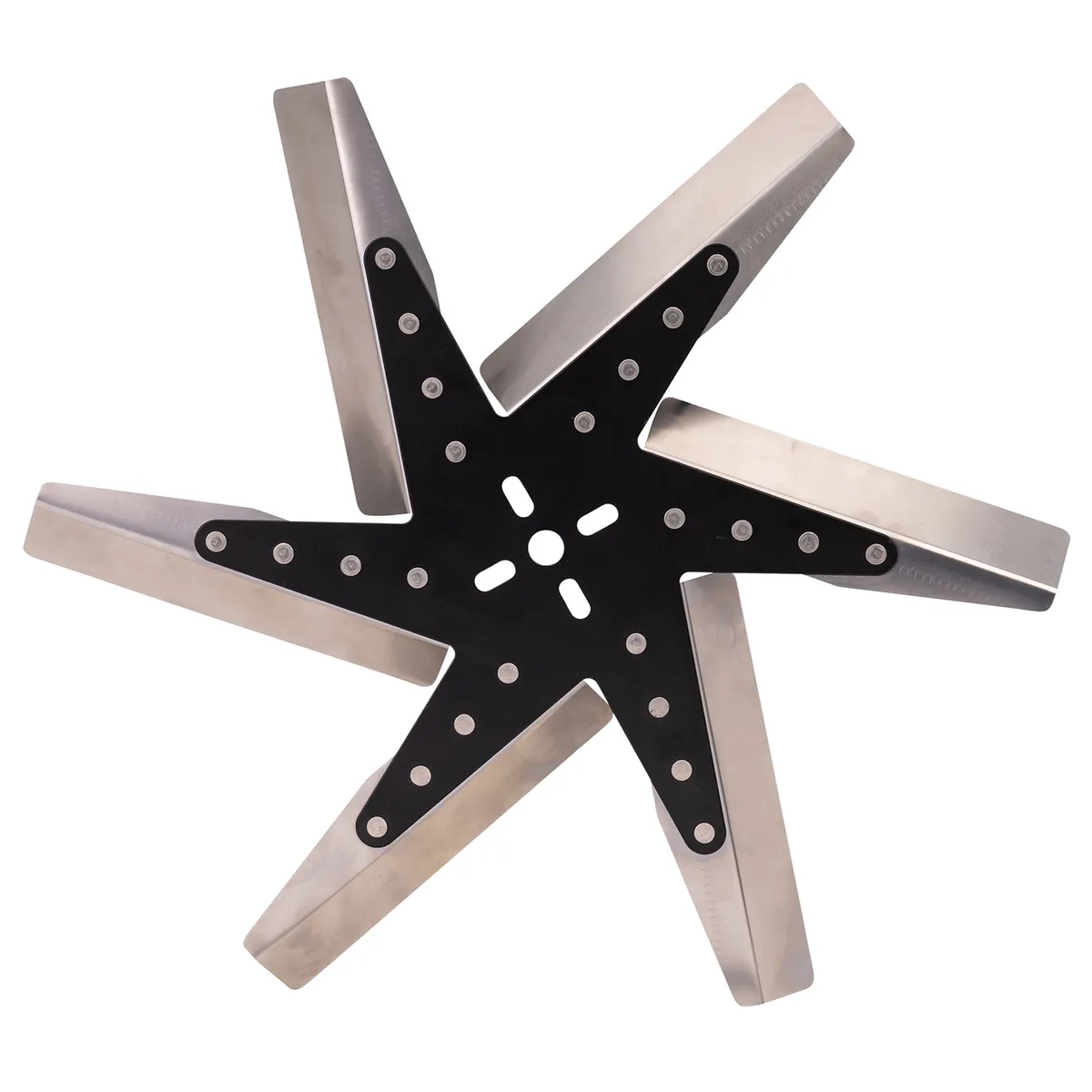 18 High Performance Stainless Steel Standard Rotation Flex Fan, Black Hub product image