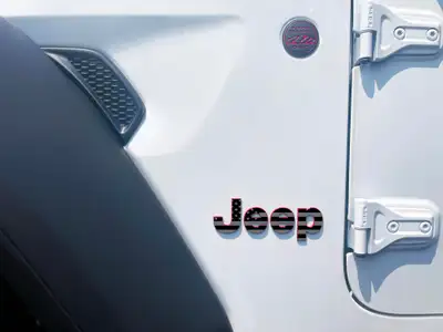 Under The Sun Inserts Blackout Jeep Fender Emblem Overlay Vinyl Decals 2pk