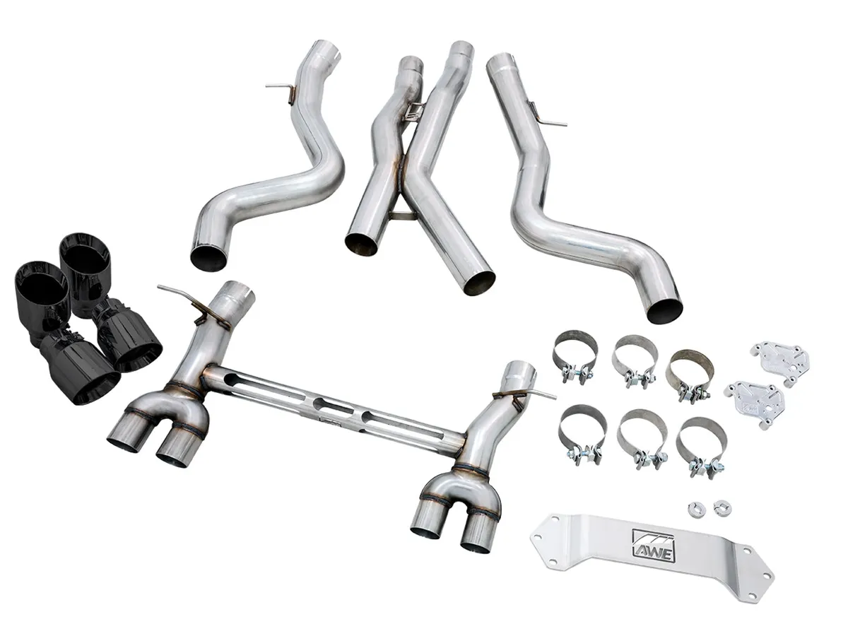 AWE SwitchPath™ Catback Exhaust for BMW F8X M3/M4 - Diamond Black product image