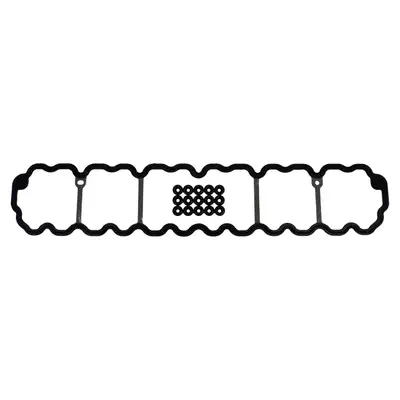 Crown Automotive Jeep Replacement Valve Cover Gasket Kit; Rubber; Steel; Black; Incl. Valve Cover Gasket and 15 Grommets; Required;Use Existing Hardware;