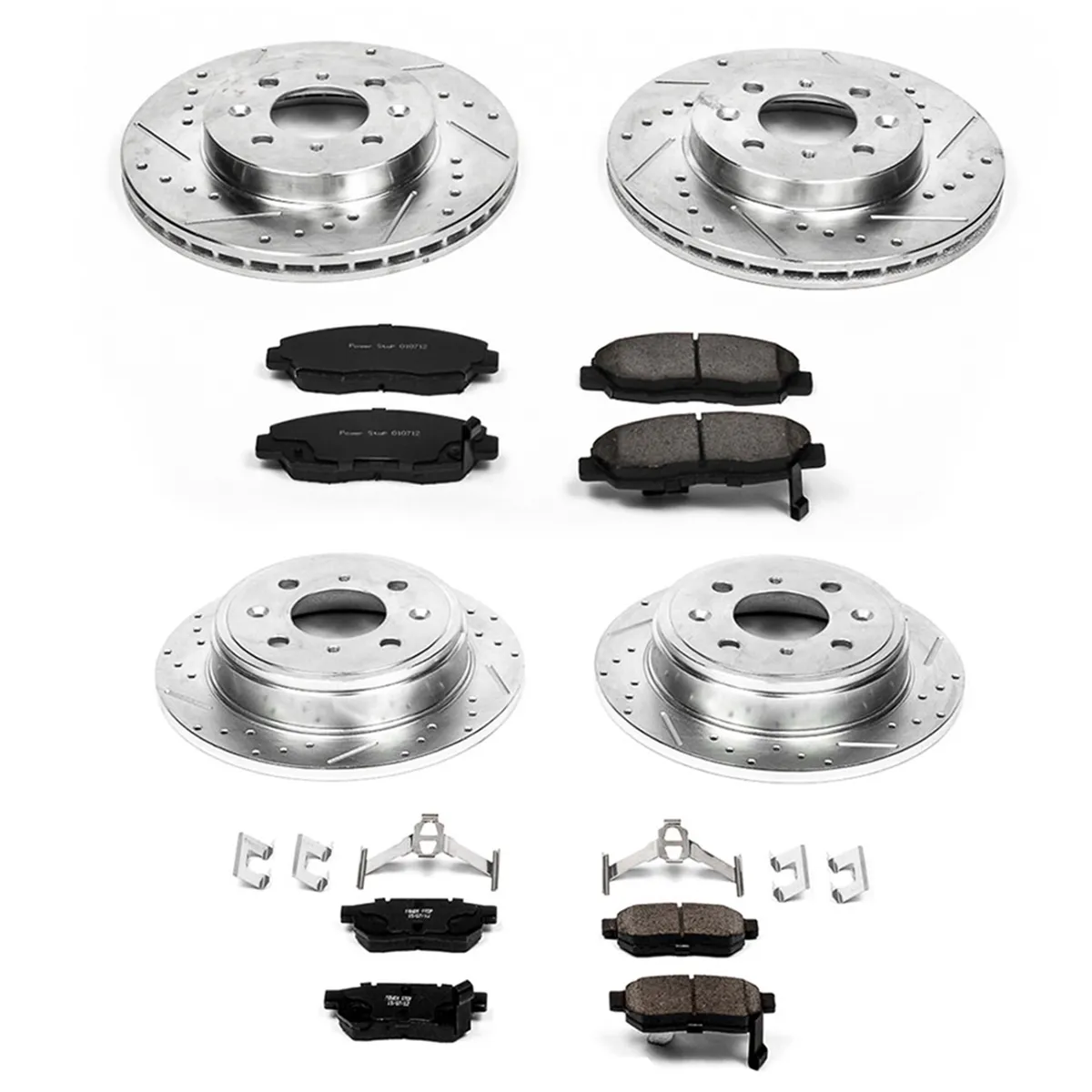 Z23 Evolution Sport Upgrade Kit: Drilled/Slotted Rotors; Carbon-Fiber Ceramic Pads W/Hardware product image