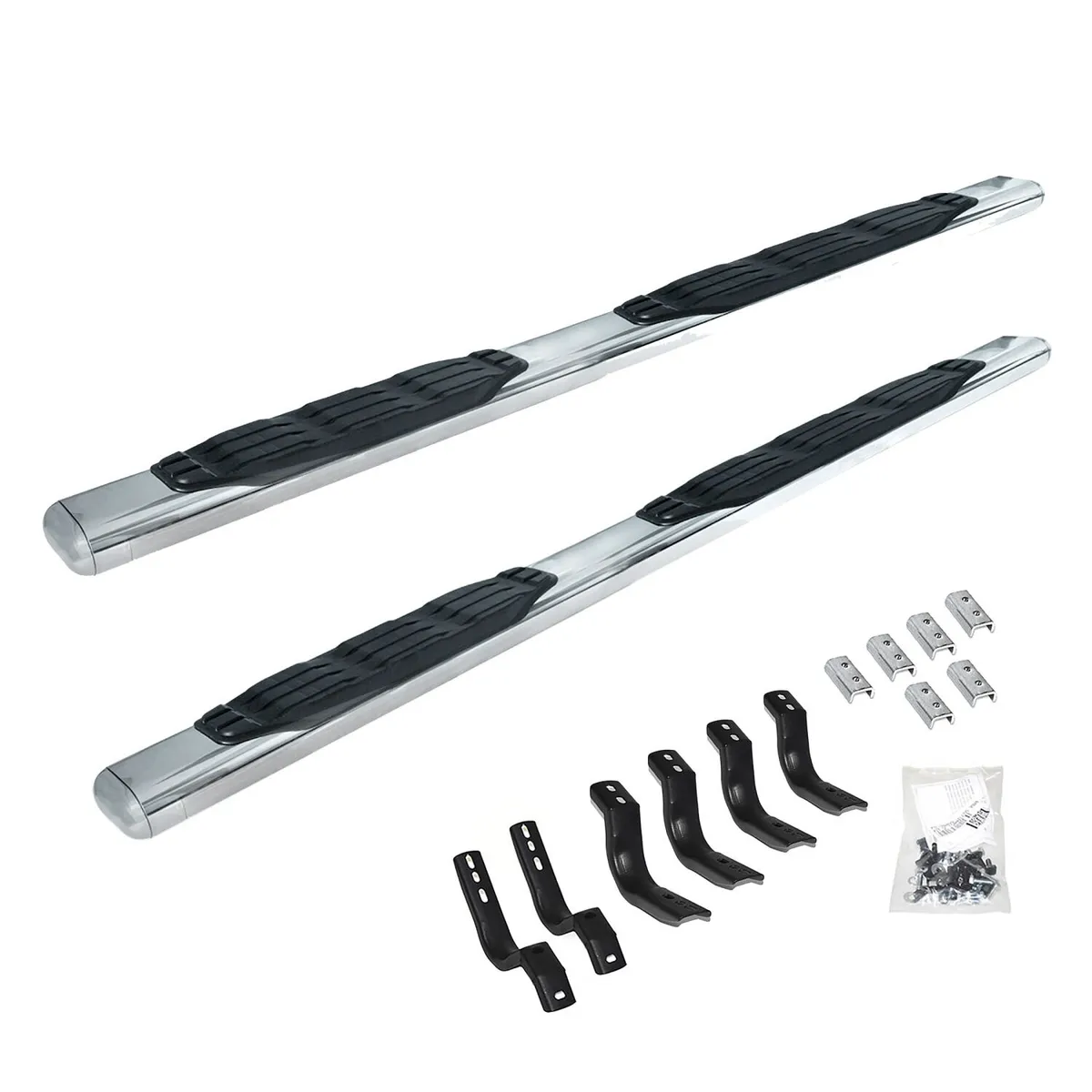 Go Rhino 105449980PS - 5 1000 Series Side Steps with Mounting Brackets Kit - Polished Stainless Steel product image