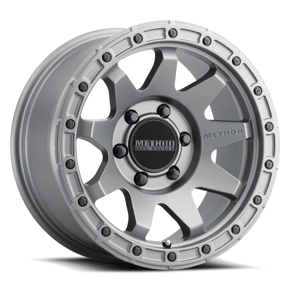 Aluminum Wheels 17x8.5 MR317 Bolt Pattern 6 On 139.7 Offset 0 Lip Size 0.83 Matte Titanium GY Method product image