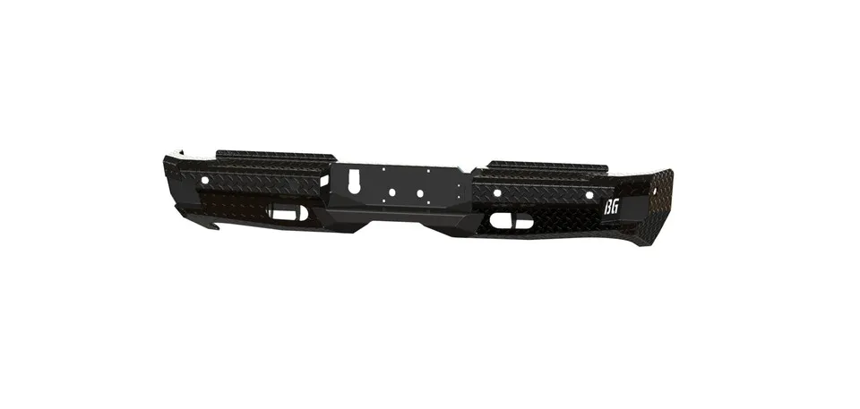 FT Rear Bumper For 2019-2026 Ram 2500/3500 HD Sensor Cutouts Gloss Black Powdercoat Bodyguard Bumpers product image