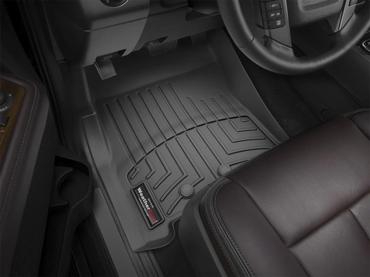 2011 + Ford Expedition Black Front FloorLiner Fits vehicles with 2 retention posts on the driver's side floor product image